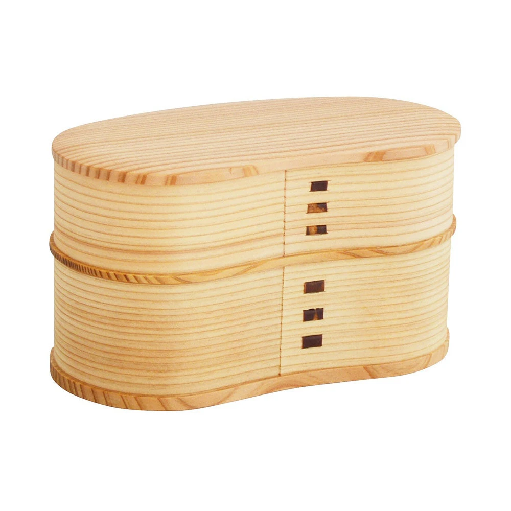 Odate Magewappa Hango Two-Tier Bento Lunch Box 1 Odate Magewappa Hango Two-Tier Bento Lunch Box