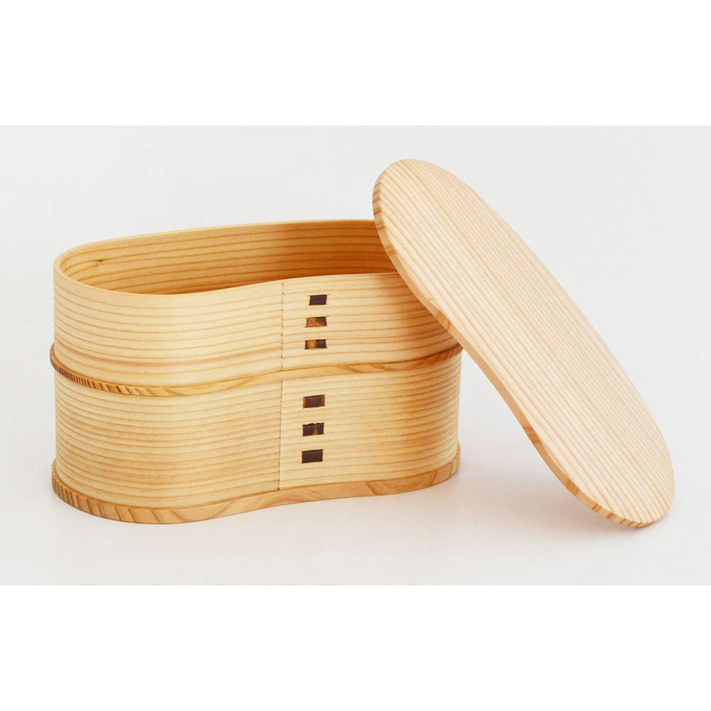 Odate Magewappa Hango Two-Tier Bento Lunch Box 2 Odate Magewappa Hango Two-Tier Bento Lunch Box - Image 2