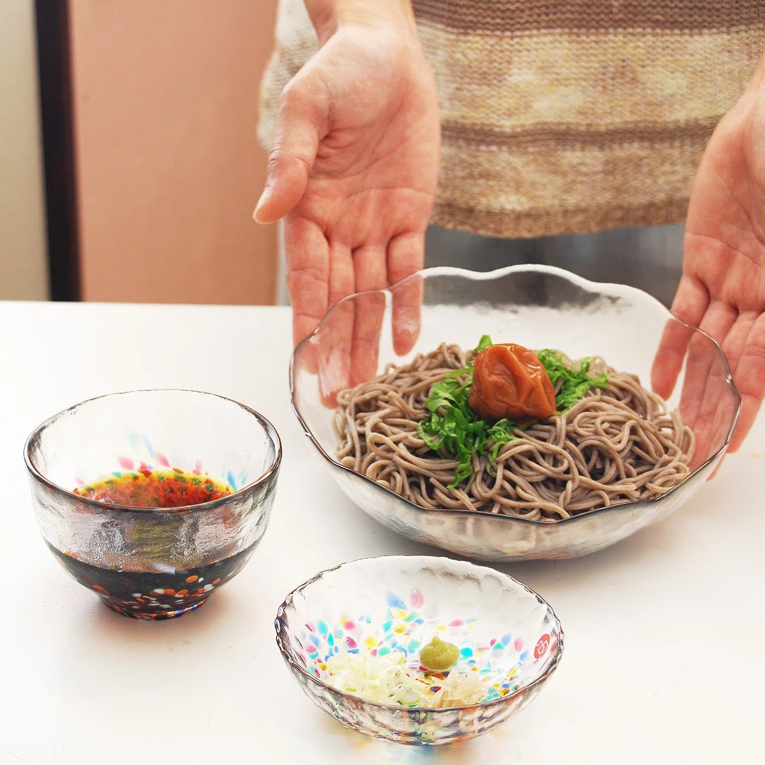 ADERIA Tsugaru Vidro Soda-Lime Glass Noodle Bowl Set 2 ADERIA Tsugaru Vidro Soda-Lime Glass Noodle Bowl Set - Image 2