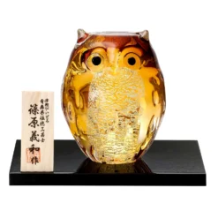 ADERIA Tsugaru Vidro Soda-Lime Glass Parent Owl Ornament -Kitchenware Sales Shop ADERIATsugaruVidroSoda LimeGlassParentOwlOrnament 3