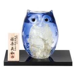 ADERIA Tsugaru Vidro Soda-Lime Glass Parent Owl Ornament -Kitchenware Sales Shop ADERIATsugaruVidroSoda LimeGlassParentOwlOrnament 5