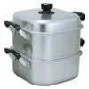 AKAO Aluminium Two-Tier Square Steamer
