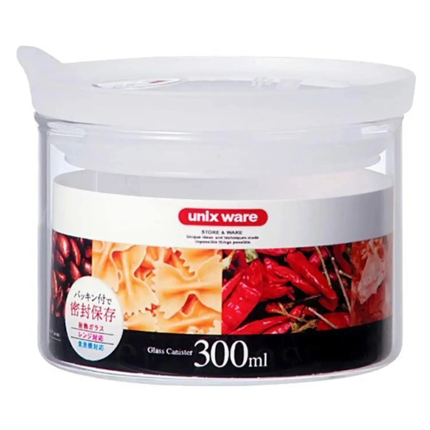 ASVEL Heat Resistant Glass Sealed Canister 1 ASVEL Heat Resistant Glass Sealed Canister