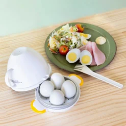 Akebono Microwave Egg Boiler (4 Eggs) -Kitchenware Sales Shop AkebonoMicrowaveEggBoiler 4Eggs