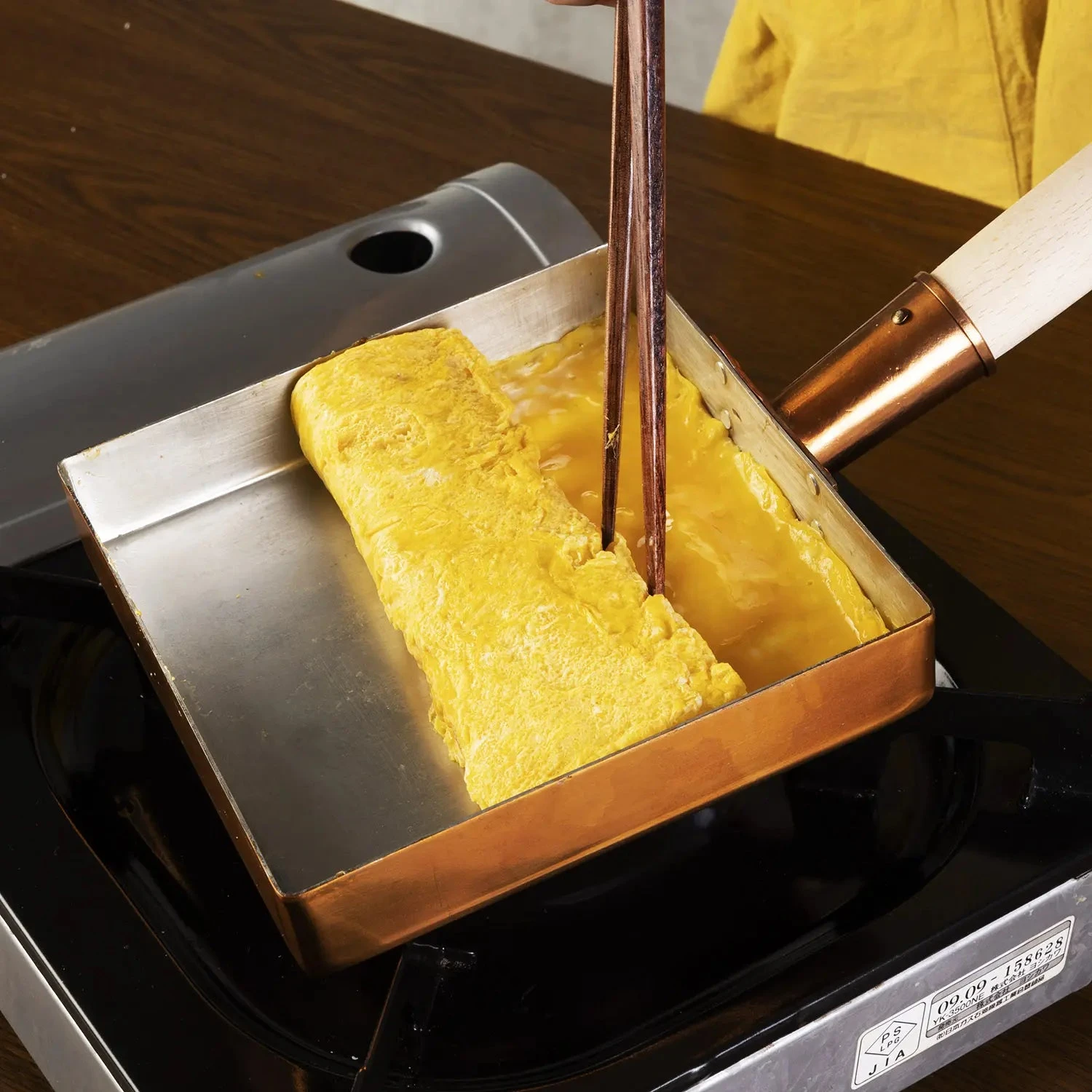 EBM Copper Tamagoyaki Square Omelette Pan - Kanto Style 4 EBM Copper Tamagoyaki Square Omelette Pan - Kanto Style - Image 4