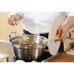 EBM Gyoza Pan Wooden Lid -Kitchenware Sales Shop EBMGyozaPanWoodenLid 4