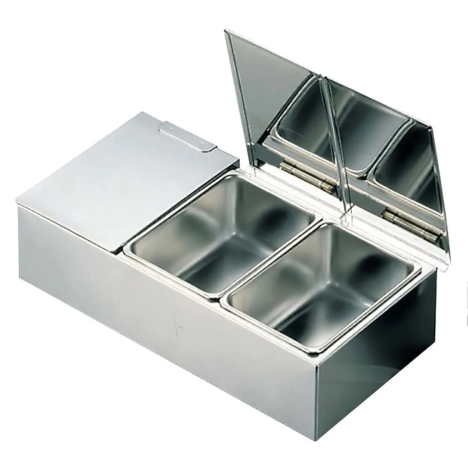 EBM Stainless Steel Yakumi Seasoning Container Separate Cover Type 1 EBM Stainless Steel Yakumi Seasoning Container Separate Cover Type