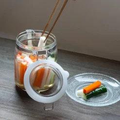 Ishizuka Glass Soda Glass Antibacterial Sealed Storage Jar 11 Ishizuka Glass Soda Glass Antibacterial Sealed Storage Jar -Kitchenware Sales Shop IshizukaGlassSodaGlassAntibacterialSealedStorageJarM 6687 5