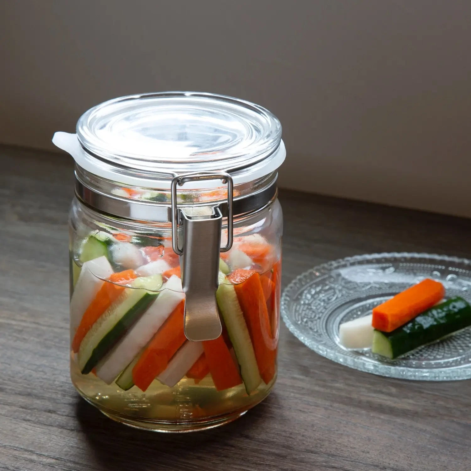 Ishizuka Glass Soda Glass Antibacterial Sealed Storage Jar 5 Ishizuka Glass Soda Glass Antibacterial Sealed Storage Jar - Image 5