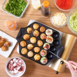 Iwachu Nambu Cast Iron 23-Ball Takoyaki Pan -Kitchenware Sales Shop IwachuNambuCastIron23 BallTakoyakiPan 1