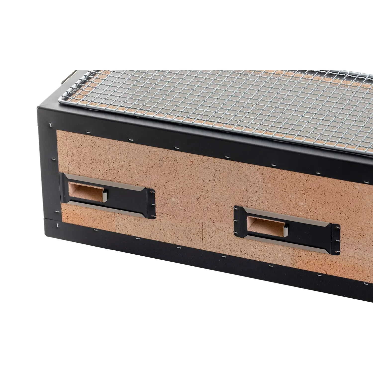 Kaginushi Charcoal Konro Grill With Mesh Net - Medium 2 Kaginushi Charcoal Konro Grill With Mesh Net - Medium - Image 2