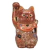 Kutani Ware Porcelain Maneki Neko Figurine 4-Go