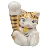 Kutani Ware Porcelain Maneki Neko Figurine Kinsai 4.5-Go