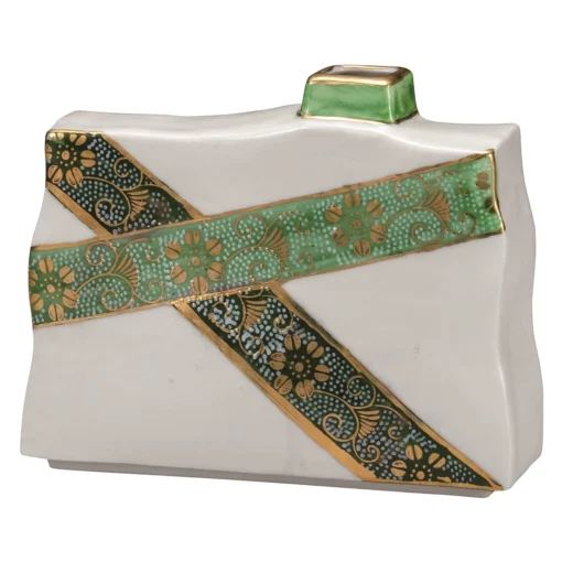 Kutani Ware Porcelain Single-flower Vase Clematis White -Kitchenware Sales Shop KutaniWarePorcelainSingle flowerVaseClematisWhiteK7 1223