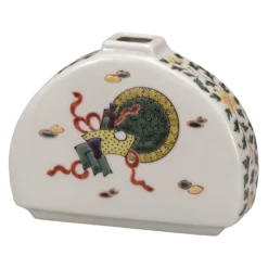 Kutani Ware Porcelain Single-flower Vase Houmon