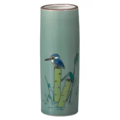 Kutani Ware Porcelain Single-flower Vase Jade Green