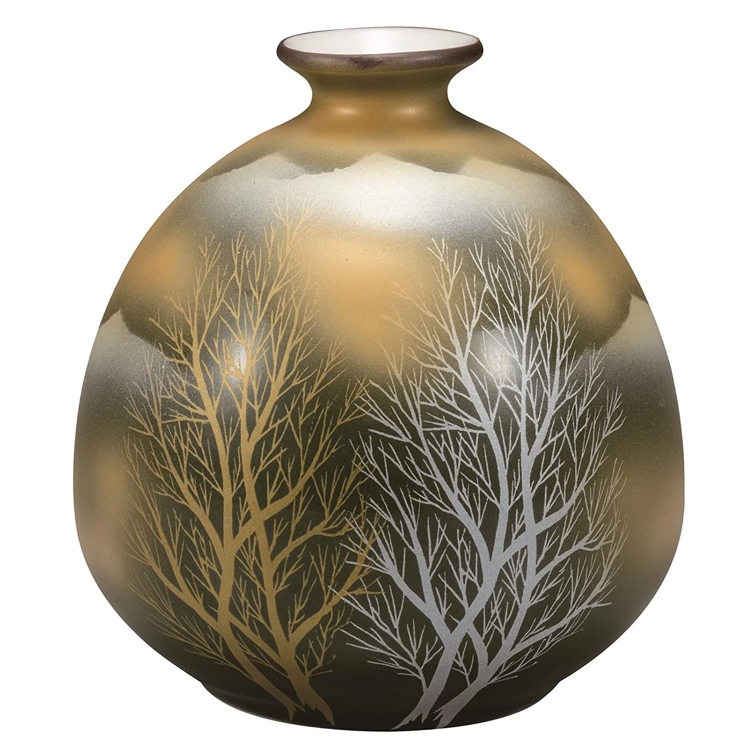 Kutani Ware Porcelain Single-flower Vase Kin'un Kodachi 1 Kutani Ware Porcelain Single-flower Vase Kin'un Kodachi