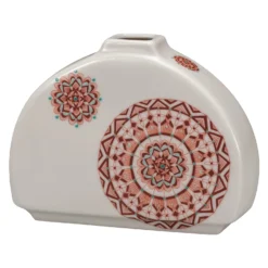 Kutani Ware Porcelain Single-flower Vase Marumon