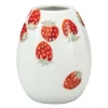 Kutani Ware Porcelain Single-flower Vase Strawberries