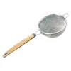 MINEX Stainless Steel Tea Strainer Double Mesh Plastic Handle