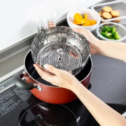 MT-Torimatsu Stainless Steel Steamer Insert -Kitchenware Sales Shop MT TorimatsuStainlessSteelSteamerInsert 4
