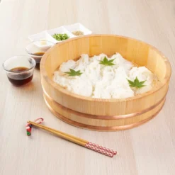 Miyabi Urushi Hangiri Sawara Wooden Rice Mixing Bowl With Lid -Kitchenware Sales Shop MiyabiUrushiHangiriSawaraWoodenRiceMixingBowlwithLid 5