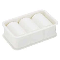 Nishiki Kasei Polypropylene Bale Shaped Onigiri Rice Ball Mold 3-Piece