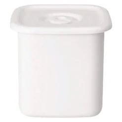 Noda Horo White Series Enamel Square Food Containers With Sealed Lid -Kitchenware Sales Shop NodaHoroWhiteSeriesEnamelSquareFoodContainerswithSealedLid 3