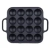 Seieido Cast Iron 16-Ball Takoyaki Pan