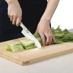 Kai Seki Magoroku Benifuji Molybdenum Vanadium Stainless Steel Dimple Hollow Edge Santoku Knife -Kitchenware Sales Shop SekiMagorokuBenifujiMolybdenumVanadiumStainlessSteelDimpleHollowEdgeSantokuKnifeAB5438 4