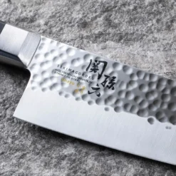 Kai Seki Magoroku Imayo Molybdenum Vanadium Stainless Steel Santoku Knife Hammer Finish 7 Kai Seki Magoroku Imayo Molybdenum Vanadium Stainless Steel Santoku Knife Hammer Finish -Kitchenware Sales Shop SekiMagorokuImayoMolybdenumVanadiumStainlessSteelSantokuKnifeHammerFinishAB5457 4