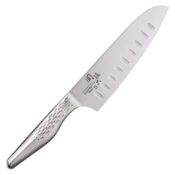 Kai Seki Magoroku Shousou Stainless Steel Dimple Hollow Edge Santoku Knife