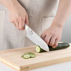 Kai Seki Magoroku Shousou Stainless Steel Dimple Hollow Edge Santoku Knife -Kitchenware Sales Shop SekiMagorokuShousouStainlessSteelDimpleHollowEdgeSantokuKnifeAB5157 5