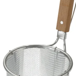 Three Snow Stainless Steel Deep Ramen Tebo Noodle Strainer Round Base -Kitchenware Sales Shop Shin EtsuStainlessSteelRamenTeboHeavy DutyDeepNoodleStrainer 4