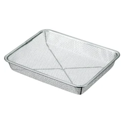 Three Snow Stainless Steel Rectangle Deep Mesh Colander (6.5 Mesh)