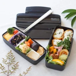 Skater Modern+ Polypropylene Shokado 2-Tier Bento Lunch Box -Kitchenware Sales Shop SkaterModern PolypropyleneShokado2 TierBentoLunchBox12195 1 POW5S 3