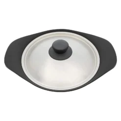 Sori Yanagi Cast Iron Induction Grill Pan 22cm With Stainless Steel Lid