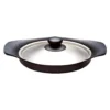 Sori Yanagi Cast Iron Induction Oil Pan Griddle 22cm With Stainless Steel Lid