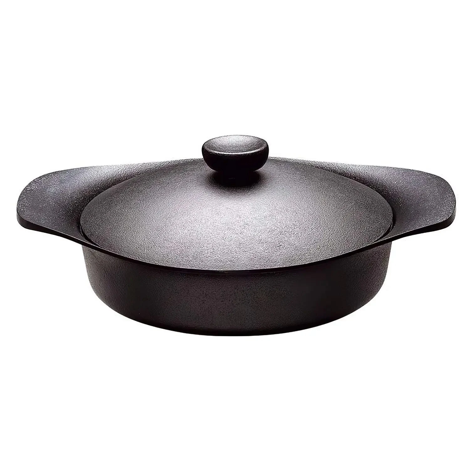 Sori Yanagi Cast Iron Induction Shallow Casserole 22cm With Lid & Fork 1 Sori Yanagi Cast Iron Induction Shallow Casserole 22cm With Lid & Fork