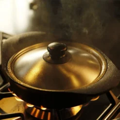 Sori Yanagi Cast Iron Induction Shallow Casserole 22cm With Stainless Steel Lid -Kitchenware Sales Shop SoriYanagiCastIronInductionShallowCasserole22cmwithStainlessSteelLid 4