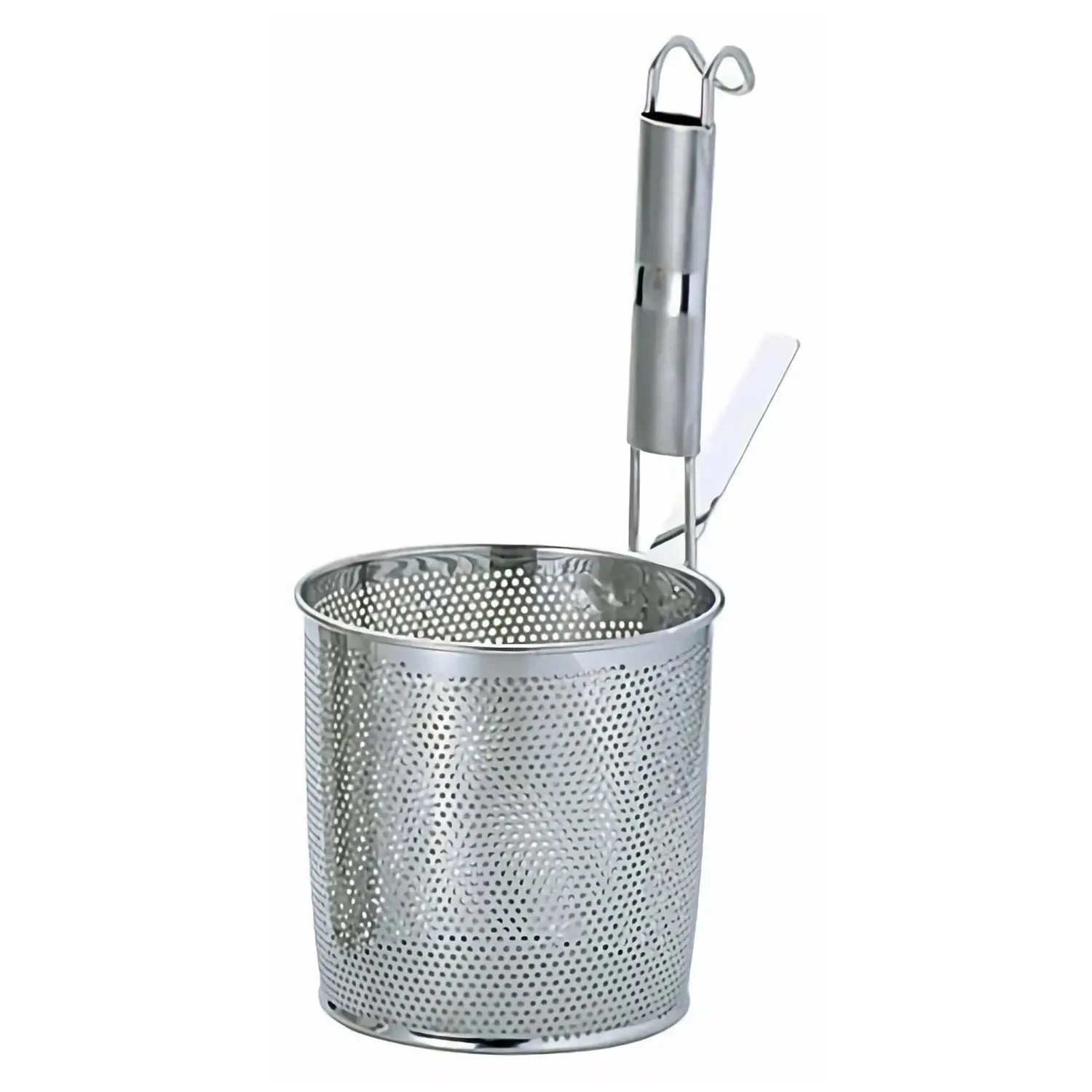 YUKIWA Eco Clean Stainless Steel Perforated Tebo Noodle Strainer Flat Base With Metal Handle 1 YUKIWA Eco Clean Stainless Steel Perforated Tebo Noodle Strainer Flat Base With Metal Handle