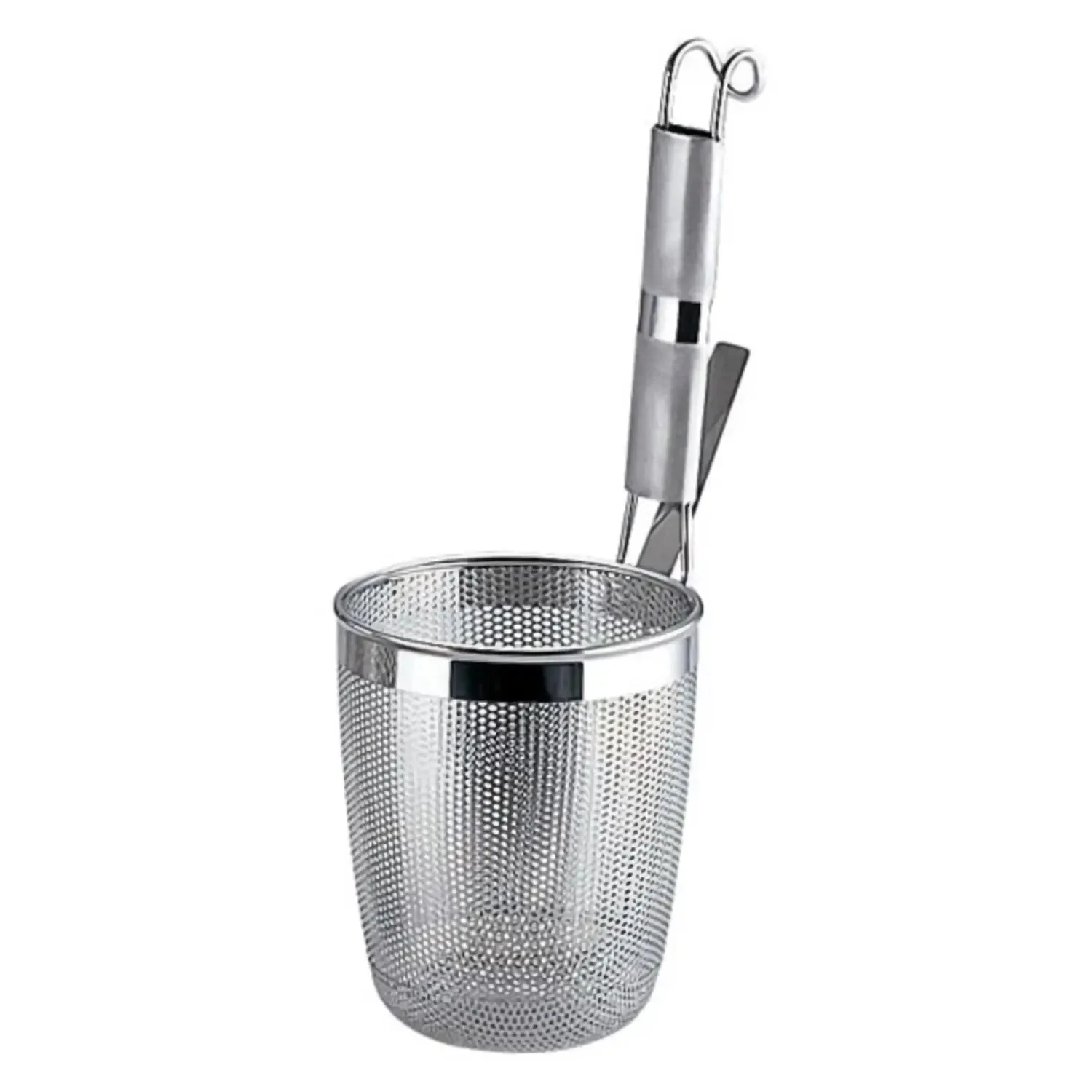 YUKIWA Stainless Steel Perforated Udon Tebo Noodle Strainer Round Base With Metal Handle 1 YUKIWA Stainless Steel Perforated Udon Tebo Noodle Strainer Round Base With Metal Handle