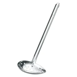 YUKIWA Stainless Steel Side-Scooping Ladle With Holes