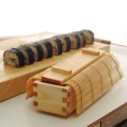 Yamacoh Hinoki Cypress Wooden Roll Sushi Mold -Kitchenware Sales Shop YamacohHinokiWoodSushiMakiRollMoldKit 2
