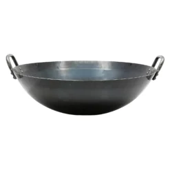 Yamada Hammered Iron Double-Handle Deep Wok (1.2mm Thickness) -Kitchenware Sales Shop YamadaHammeredIronDouble HandleDeepWok 1.2mmThickness 3