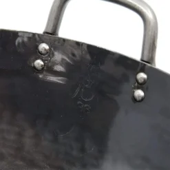 Yamada Hammered Iron Double-Handle Deep Wok (1.2mm Thickness) -Kitchenware Sales Shop YamadaHammeredIronDouble HandleDeepWok 1.2mmThickness 4