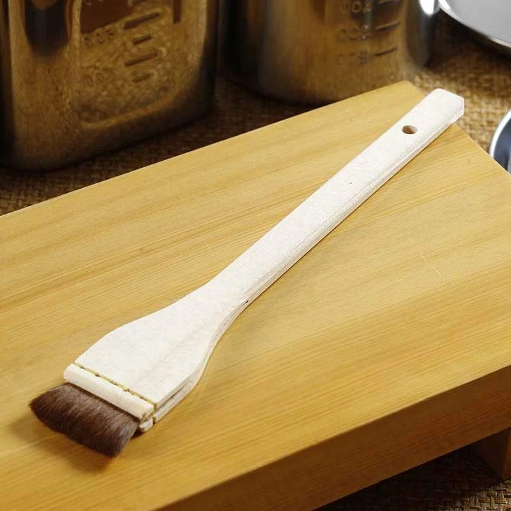 EBM Wooden Handle Horse Hair Brush For Sushi 5 EBM Wooden Handle Horse Hair Brush For Sushi - Image 5