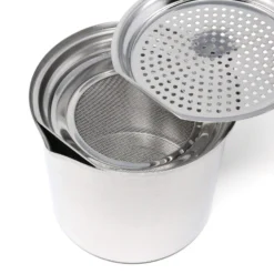Ichibishi Stainless Steel Oil Storage Pot 12 Ichibishi Stainless Steel Oil Storage Pot -Kitchenware Sales Shop ichibishi stainless steel cooking oil keeper with double filter strainer 1 2l oil storage containers 6926291927123