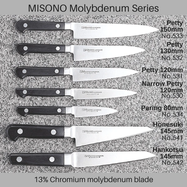 Misono Molybdenum Hankotsu Honesuki Knife (Kansai Style) 145mm No.542 2 Misono Molybdenum Hankotsu Honesuki Knife (Kansai Style) 145mm No.542 - Image 2