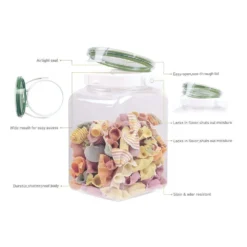TAKEYA FRESHLOK Airtight Storage Square Container With Handle 13 TAKEYA FRESHLOK Airtight Storage Square Container With Handle -Kitchenware Sales Shop takeya freshlok airtight storage square container with handle 2 sizes food containers 10715907326035